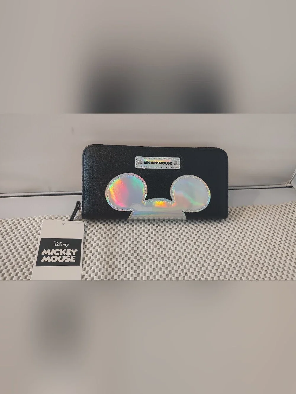 Mickey Mouse Wallet NWT Black/Silver Disney